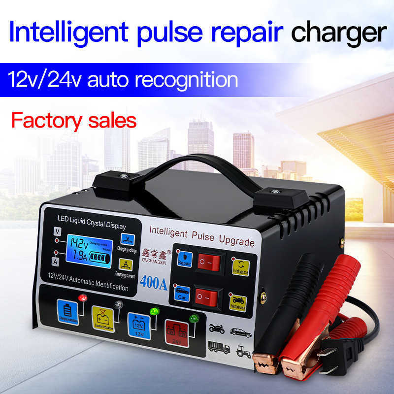 12V24V 220W Car Battery Charger Fully Automatic High Frequency Intelligent Pulse Repair Charger LCD Display High Power Charger
12V24V 220W Car Battery Charger Fully Automatic High Frequency Intelligent Pulse Repair Charger LCD Display High Power Charger