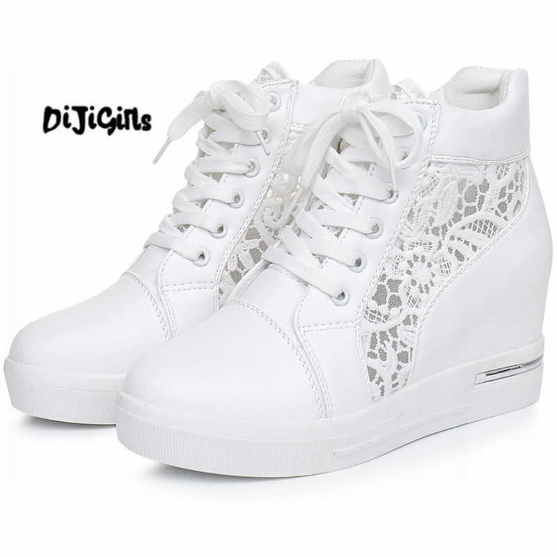 Dress Shoes Women Wedge Platform Rubber Brogue Leather Lace Up High heel Shoes Pointed Toe Increasing Creepers White Silver Sneakers
Dress Shoes Women Wedge Platform Rubber Brogue Leather Lace Up High heel Shoes Pointed Toe Increasing Creepers White Silver Sneakers