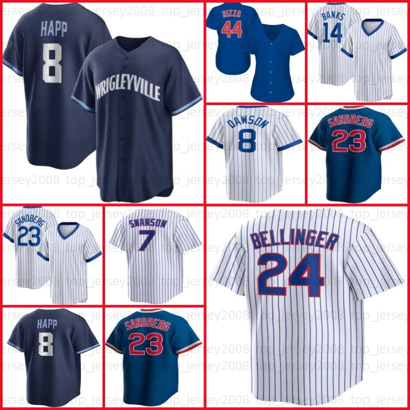 7 Dansby Swanson 24 Cody Bellinger Baseball Jersey Seiya Suzuki Marcus Stroman Nico Hoerner Ryne Sandberg Christopher Morel Ian Happ Ernie Banks Wisdom 2