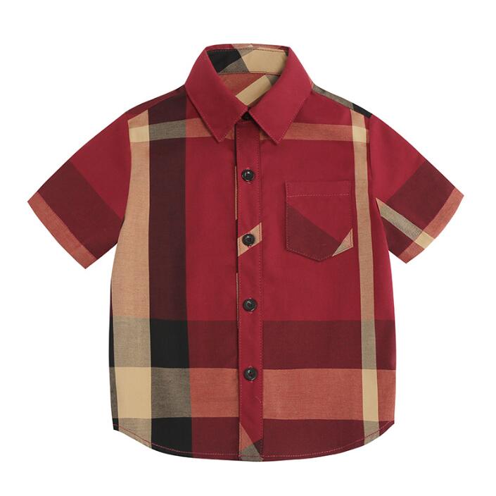 Lovely Baby Boys Red Plaid Shirts Summer Kids Short Sleeve Shirt Cotton Children Turn-Down Collar Shirt Child Tops Tees 3-8 Years
Lovely Baby Boys Red Plaid Shirts Summer Kids Short Sleeve Shirt Cotton Children Turn-Down Collar Shirt Child Tops Tees 3-8 Years