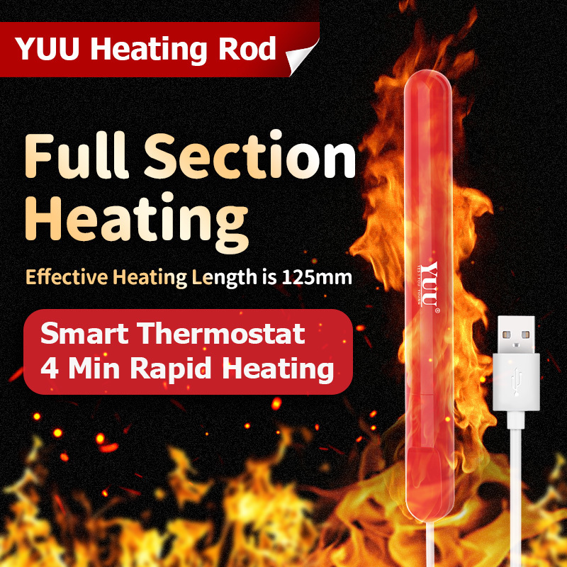 Masturbators YUU Smart Thermostat USB Heating Rod for Male Masturbator Cup Erotic Sex Toys Men Heated Bar Stick Anal Vagina Warmer 125CM 230307 - view 6