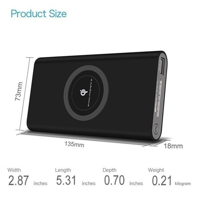 Power Bank 30000mAh Wireless Two-way Fast Charging Powerbank Portable High Capacity External Battery Charger for iPhone Xiaomi