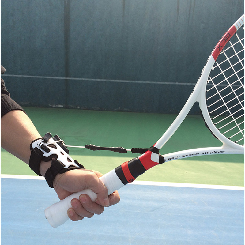 Other Sporting Goods Tennis Wrist Fixing Trainer Training Tool Professional Practice Serve Balls Exercise Machine Selfstudy Correct Posture 230307