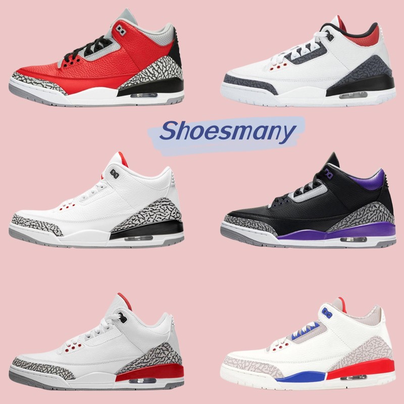 Jumpman 3 Mens Womens Basketball Shoes 3s Jordens Fire Red Cement Grey Purple Sail Sport Royal Light Bone DB0443-100 CT8532-050 136064-140
Jumpman 3 Mens Womens Basketball Shoes 3s Jordens Fire Red Cement Grey Purple Sail Sport Royal Light Bone DB0443-100 CT8532-050 136064-140