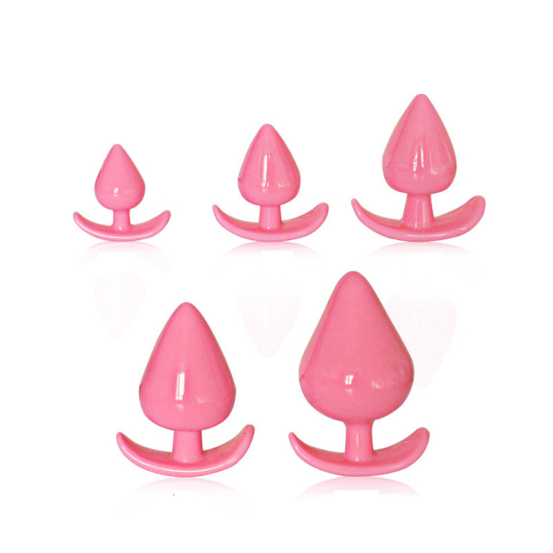 Anal Toys 5 Pcs Plug Set Silicone Beads Butt Anus Trainer Kit Prostate Massager Men Intimate Adult Sex For Women Gay Couple 230307