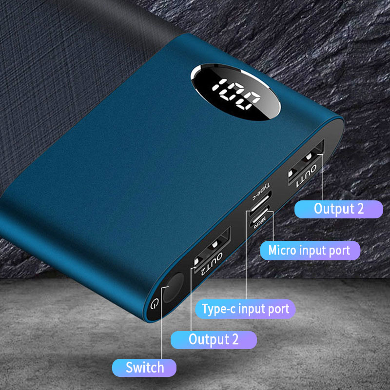 Two-way Fast Charge Power Banks Portable 30000mAh Charger Digital Display External Battery 2.1A Poverbank for Xiaomi iPhone LG