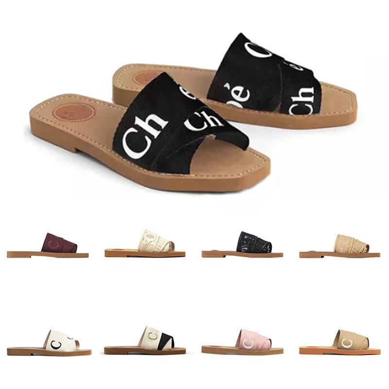 Designer Women Woody Flat Mules Sandals Slides Sail Canvas White Black Women Outdoor Beach Slipper shoes 35-42, Box
Designer Women Woody Flat Mules Sandals Slides Sail Canvas White Black Women Outdoor Beach Slipper shoes 35-42, Box