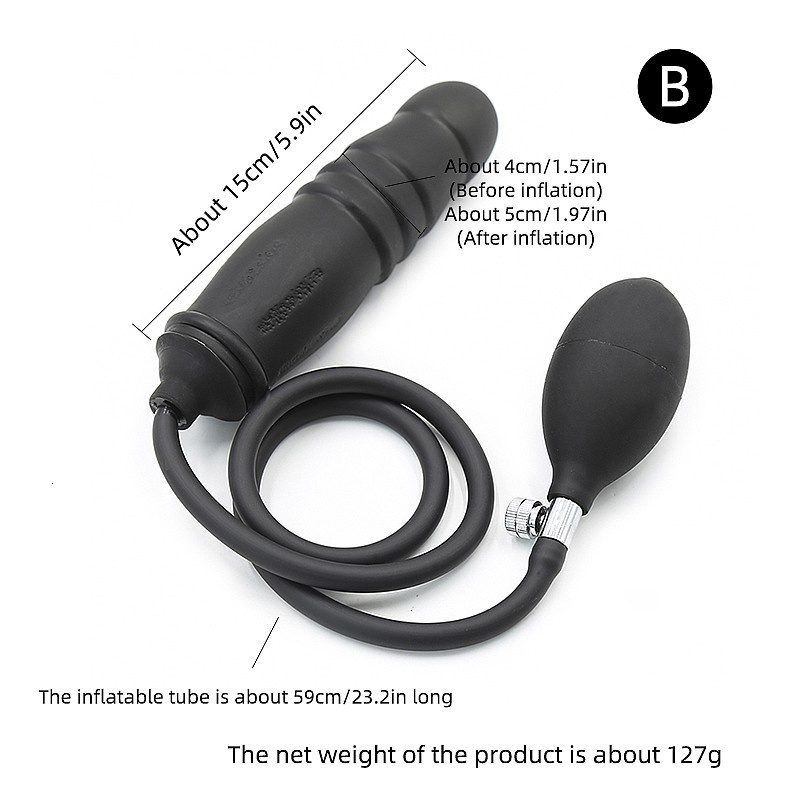 Anal Toys Go Out Inflatable Plug Expandable Dildo Pump Butt Dilator Prostate Massage Anus Extender Dilatador Adult Sex 230307