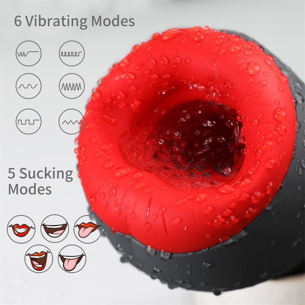 Masturbators for Men Sex Shop Toys Automatic Sucking Male Cup oral Suction Blowjob Real Vagina Vibrator 230307
