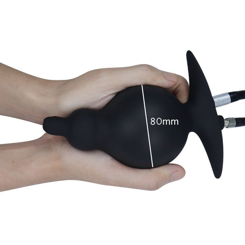 Anal Toys Expansion Diameter 8cm Inflatable Plug Enema Sex For Couples Silicone Butt Squirt Vagina Anus Cleaner Dilator 230307