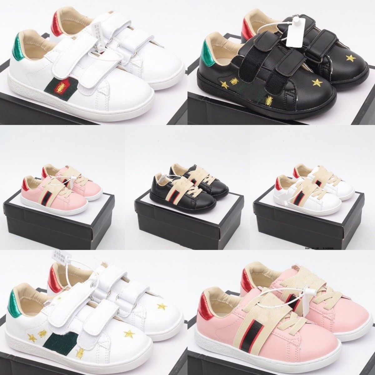 Kids Shoes Designer Casual Bee Trainers Toddler Baby Shoe Big Kid Youth Sneaker Infants Girls Boys Children Black White Pink Green Luxury Brands Walking Sneakers
Kids Shoes Designer Casual Bee Trainers Toddler Baby Shoe Big Kid Youth Sneaker Infants Girls Boys Children Black White Pink Green Luxury Brands Walking Sneakers