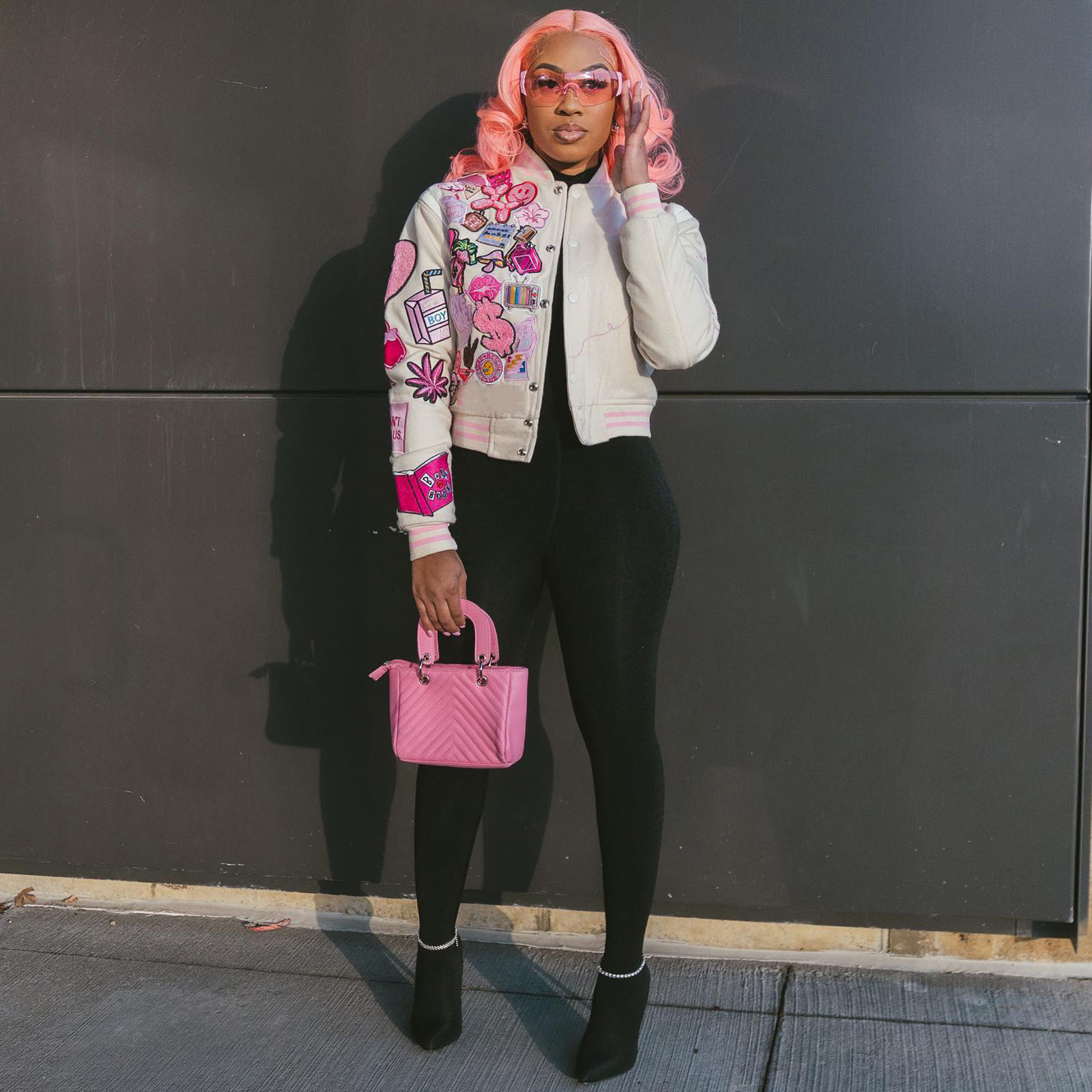 Women's Jacket Baseball Varsity Bomber Racing Fashion Print Long Sleeved Button Pocket Coats Y2K s Casual Streetwear 230308