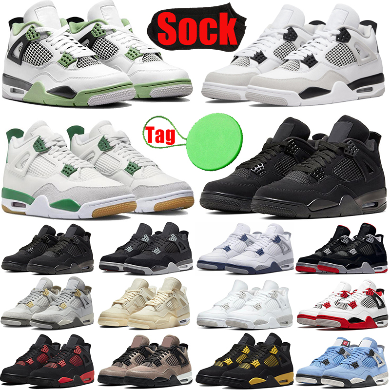 Designer Pine Green 4 4s basketballs shoes sneakers Military Black Cats for mens womens shoe Seafoam Sail University Blue Plate-forme men jumpman trainers luxury, #39 seafoam 36-47
Designer Pine Green 4 4s basketballs shoes sneakers Military Black Cats for mens womens shoe Seafoam Sail University Blue Plate-forme men jumpman trainers luxury, #39 seafoam 36-47