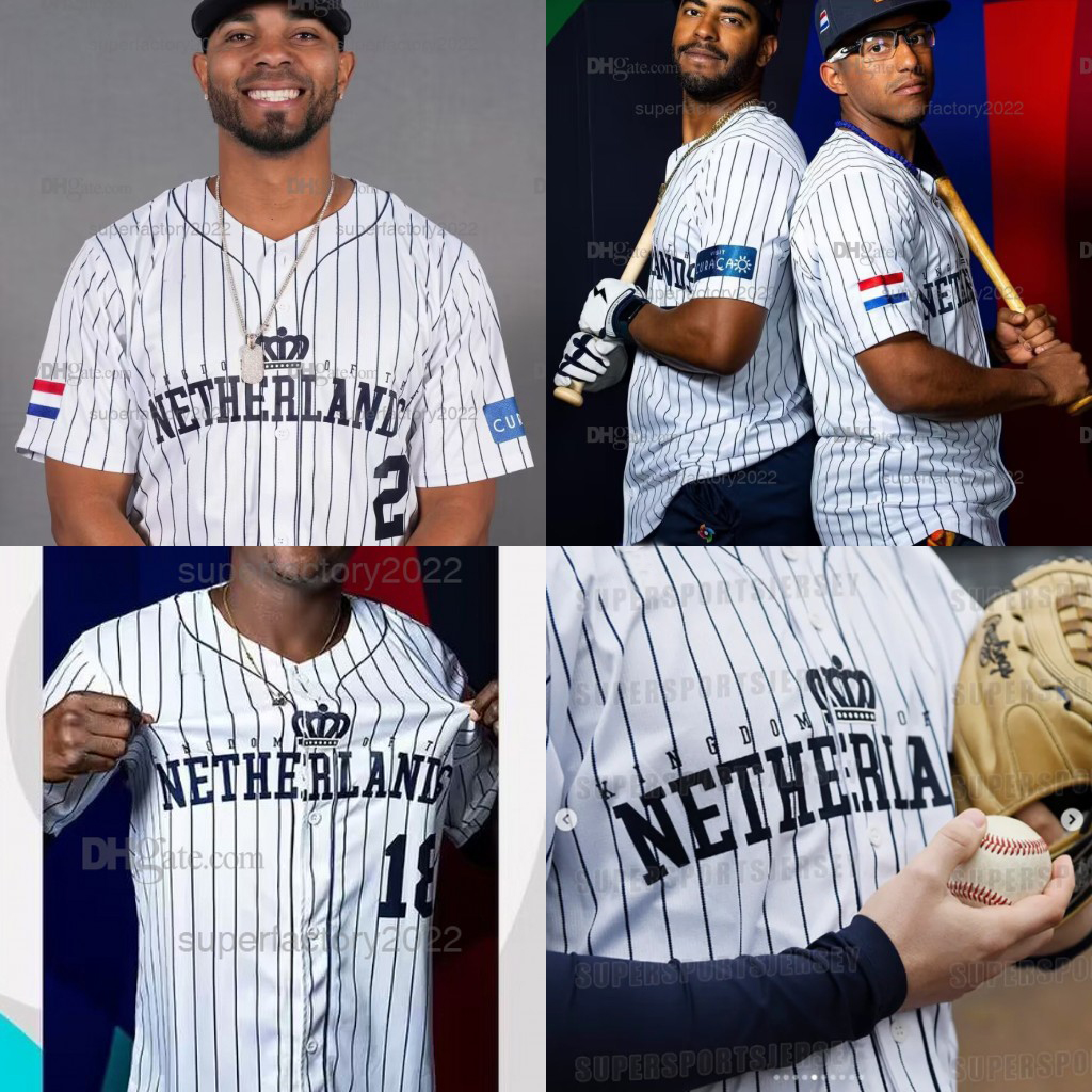 2 Xander Bogaerts Netherlands WBC 2023 Baseball Classic Jerseys Didi Gregorius Jurickson Profar Kenley Jansen Roger Bernadina Jonathan Schoop Wladimir Balentien, White
2 Xander Bogaerts Netherlands WBC 2023 Baseball Classic Jerseys Didi Gregorius Jurickson Profar Kenley Jansen Roger Bernadina Jonathan Schoop Wladimir Balentien, White