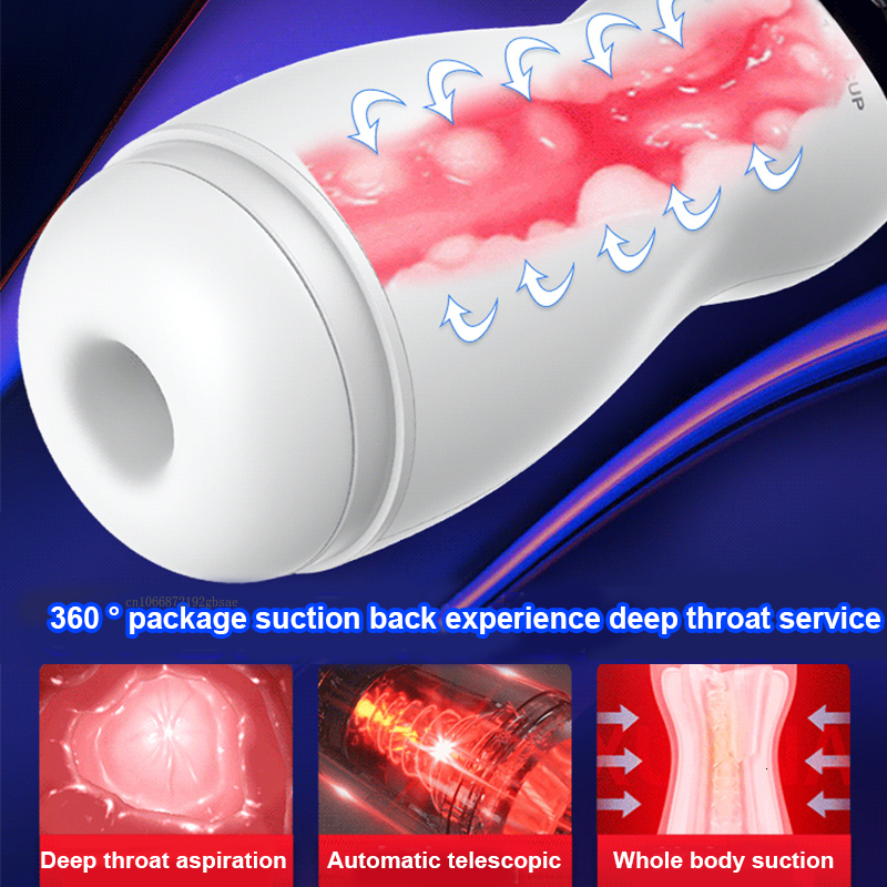 Masturbators Male Masturbator Cup Automatic Sucking Vacuum Suction Heating Real Vagina Pussy Blowjob Vibrator Oral Sex Toys For Men Adult 18 230307