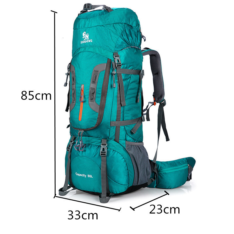 Outdoor Bags Camping Hiking Backpacks Big Backpack Nylon Superlight Sport Travel Aluminum Alloy Support 80L 230307