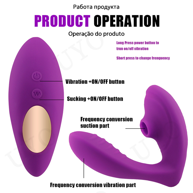 Vibrators vibrators for women UShaped 10 Speeds Clit Sucking Vibrator 2IN1adult toys Gspot orgasm clit sucker stimulation sex 230307