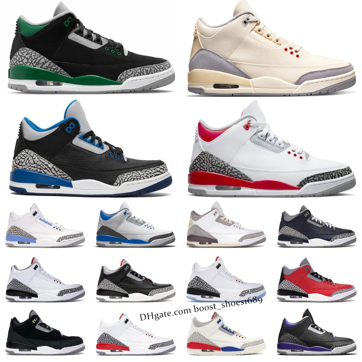 Retro Jumpman 3 3s mens Basketball Shoes Cardinal Red Dark Iris Muslin Racer Blue Pine Green Cool Grey Fragment UNC Black Cement Georgetown Fire Red Trainer sneakers, Box
Retro Jumpman 3 3s mens Basketball Shoes Cardinal Red Dark Iris Muslin Racer Blue Pine Green Cool Grey Fragment UNC Black Cement Georgetown Fire Red Trainer sneakers, Box