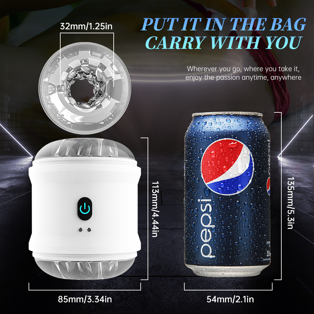 Masturbators for Men Open Ended Penis Massage Strong Vibrator Male Masturbator Cup Sex Toys Adult Goods 230307