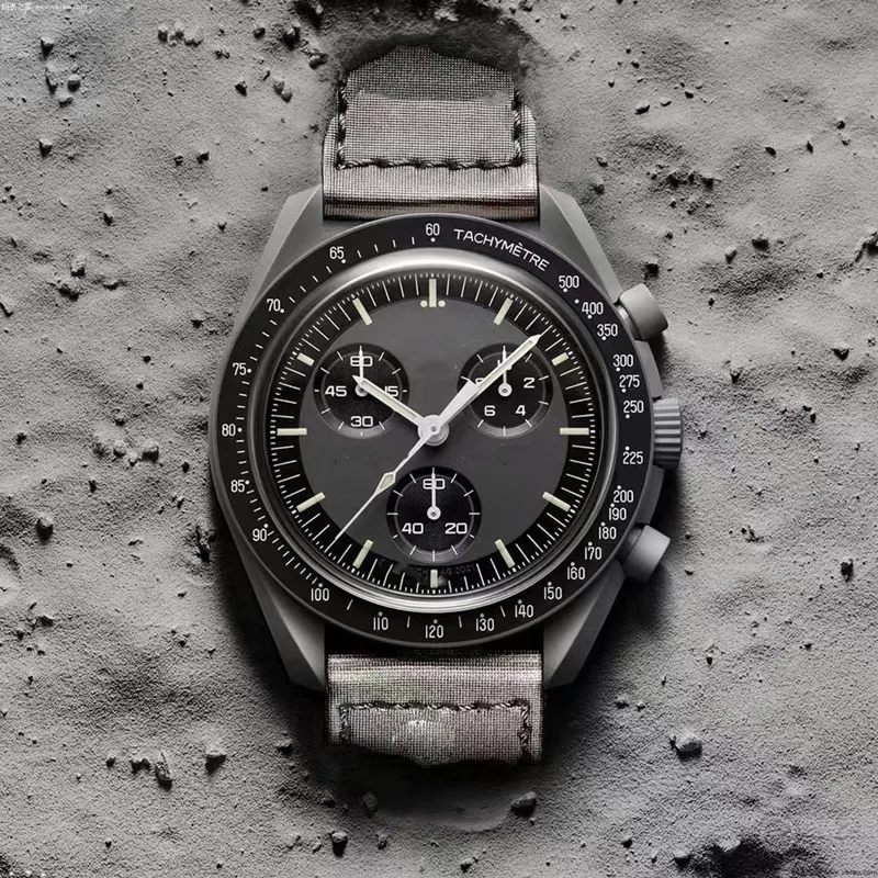 Luxurious Ceramic watches brand For Men Moon Mens Watches Full Function Quarz Chronograph Watch Mission To Mercury 42mm Nylon Limited Edition Master Wristwatches, K18
Luxurious Ceramic watches brand For Men Moon Mens Watches Full Function Quarz Chronograph Watch Mission To Mercury 42mm Nylon Limited Edition Master Wristwatches, K18