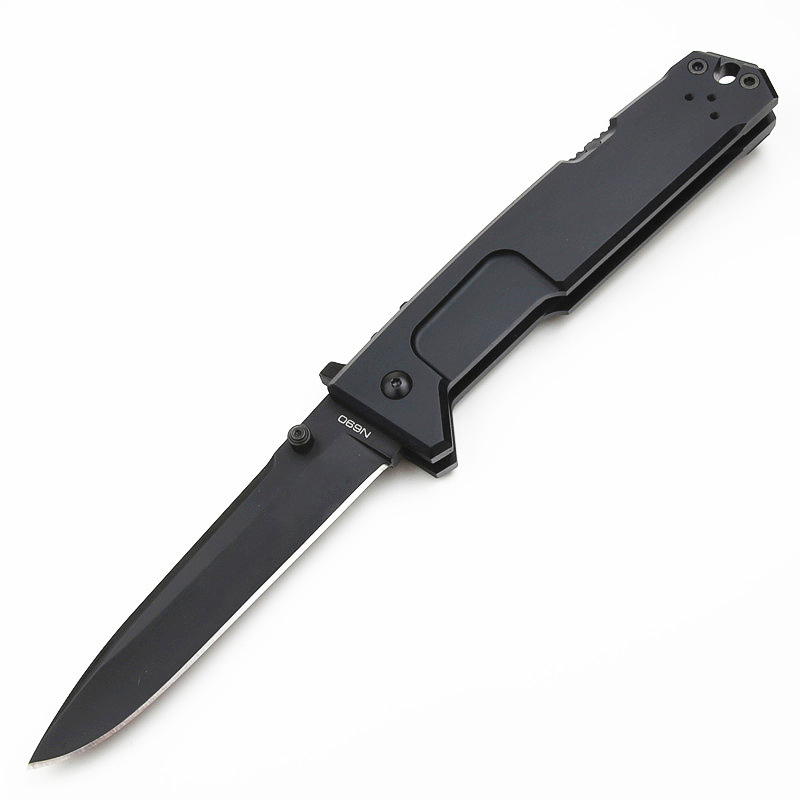 Promotion CK82 NEMESIS Tactical Folding Knife N690 Titanium Coating Blade Aviation Aluminum Handle Outdoor Camping Hiking Survival Pocket Knives