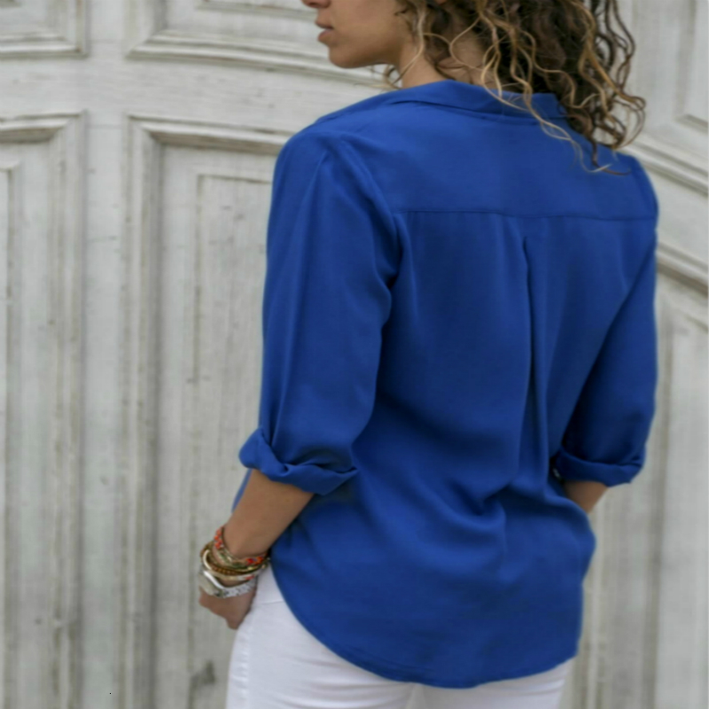 Women's Blouses Shirts Fashion Long Sleeve Plus Size Shirts For Women Tops And Yellow Blouses Female Summer Sexy Red Black White Chiffon Tunic 3x