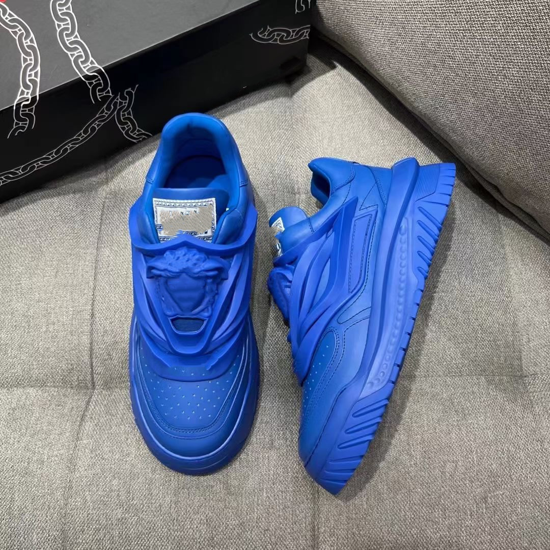 New arrival Odissea Sneakers Designer Casual Shoes Thick Greek Soles Triple Black White Multi-color 100% Cattle Leather Men Trainers 12