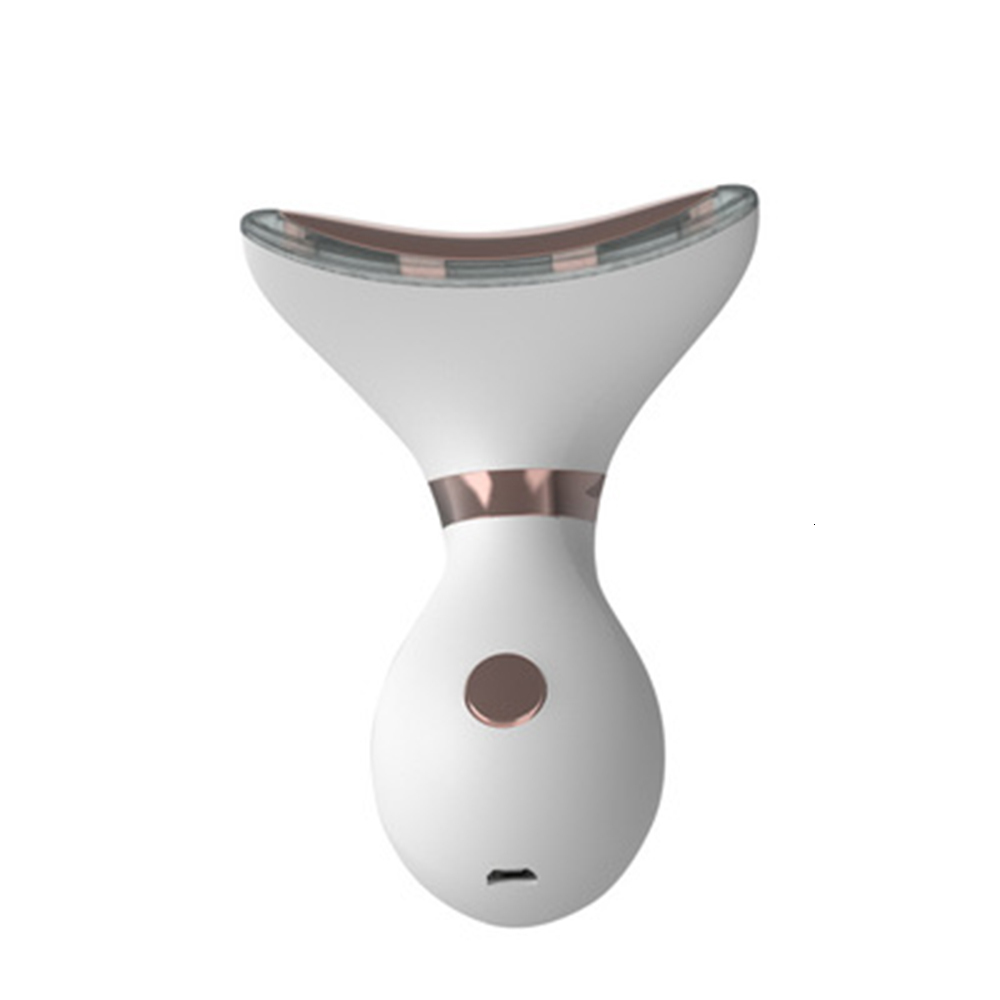 Face Care Devices 3 Colors Led Neck Massager Pon Heating Face Neck Wrinkle Removal AntiAging Reduce Double Chin Skin 230308