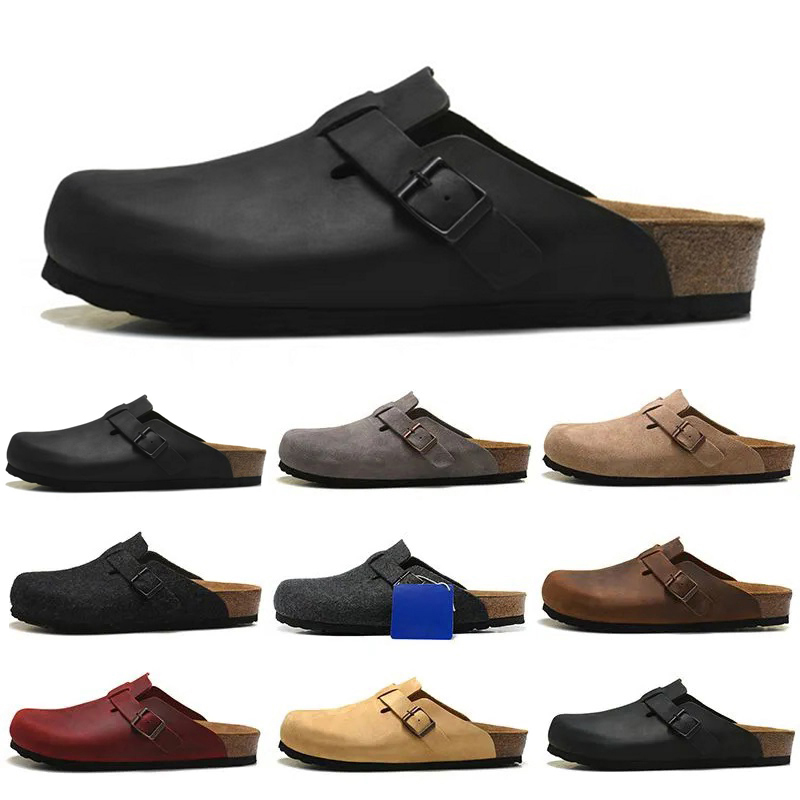 2023 Boston Clog Men Women Designer Birks Sandals Slippers Leather Bag Head Pull Cork Flats Mules Woody Loafers Men Women Slipper Sandals Brown Black Slides Sliders, Color#7
2023 Boston Clog Men Women Designer Birks Sandals Slippers Leather Bag Head Pull Cork Flats Mules Woody Loafers Men Women Slipper Sandals Brown Black Slides Sliders, Color#7
