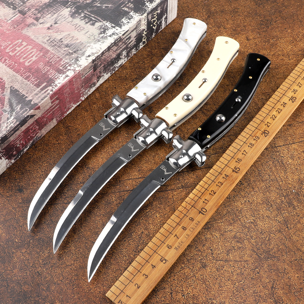 Model 6 Tactical Automatic Machete Mirror Blade Acrylic Handle Outdoor Hunting Camping Multifunctional tool EDC Men's holiday Gift
Model 6 Tactical Automatic Machete Mirror Blade Acrylic Handle Outdoor Hunting Camping Multifunctional tool EDC Men's holiday Gift