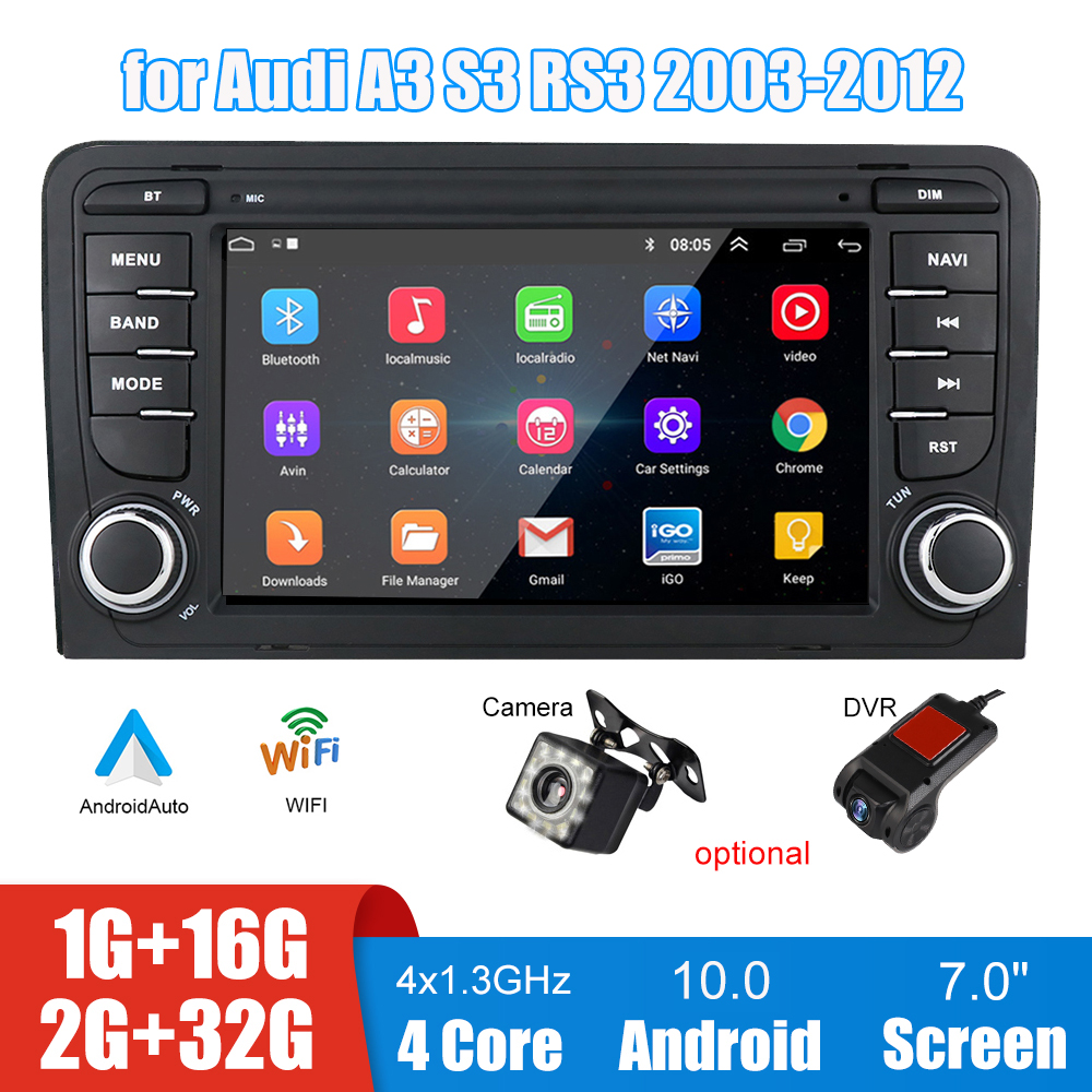 7 Inch Screen Car DVD MP5 Player Audio Radio Android Carplay Bluetooth GPS FM Stereo Video DVR Camera For Audi A3 S3 RS3 2003-2012
7 Inch Screen Car DVD MP5 Player Audio Radio Android Carplay Bluetooth GPS FM Stereo Video DVR Camera For Audi A3 S3 RS3 2003-2012
