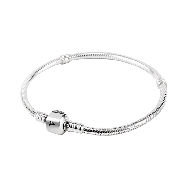 925 Sterling Silver Bracelets 3mm Snake Chain Charm Bead DIY beaded bracelet base chain Bracelet DIY Jewelry Gift
925 Sterling Silver Bracelets 3mm Snake Chain Charm Bead DIY beaded bracelet base chain Bracelet DIY Jewelry Gift