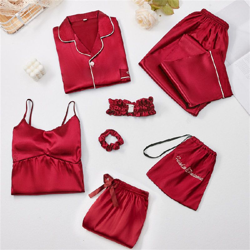 Women's Sleepwear Autumn Full Pajamas Set Sexy Sleepwear Women Pure Black Shirt Sleeve Pyjama Women's Fashion Confortable Homewear Plus Size