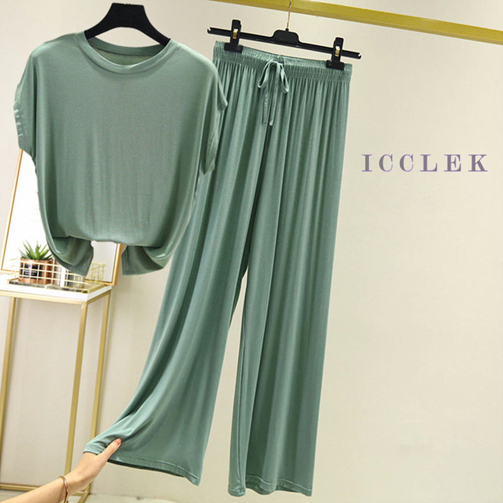 Women's Sleepwear Modal Cotton Women's Pajamas 2 Piece Set Spring And Summer Loose Sleeveless Round Neck Home Clothes Comfortable Pajama Pan