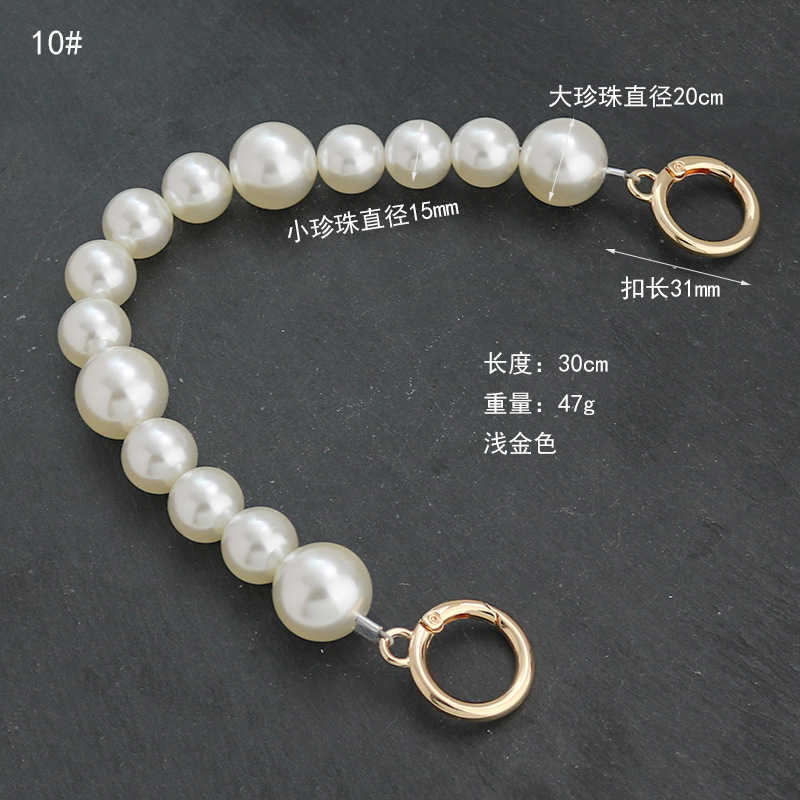 Diamond Pearl Bag Chain Spring and Summer Diy Decorative Pearl Bag Chain Strap 230309