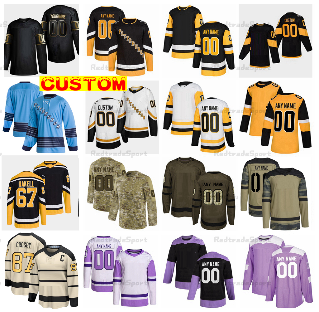 Custom 2023 Winter Classic Reverse Retro Hockey Jerseys Granlund Rakell Zucker Rust Petry Carter Camo Fights Cancer Crosby Malkin Guentzel Letang Lemieux Bonino, 2019 stadium series
Custom 2023 Winter Classic Reverse Retro Hockey Jerseys Granlund Rakell Zucker Rust Petry Carter Camo Fights Cancer Crosby Malkin Guentzel Letang Lemieux Bonino, 2019 stadium series