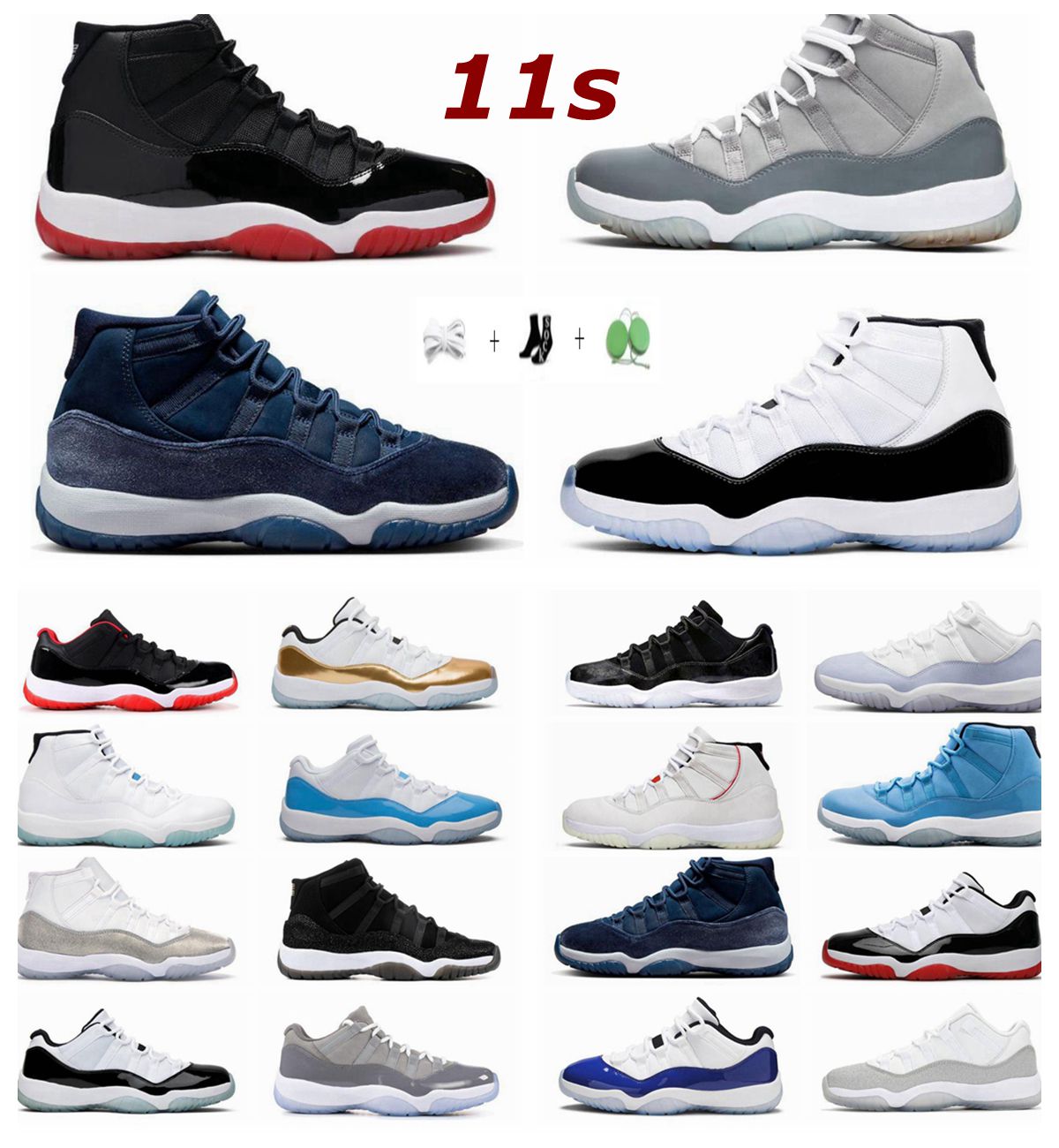11s Basketball Shoes Cherry 11 Midnight Navy Velvet Cool Grey 25th Anniversary Bred Mens Trainers Sport Sneakers
11s Basketball Shoes Cherry 11 Midnight Navy Velvet Cool Grey 25th Anniversary Bred Mens Trainers Sport Sneakers