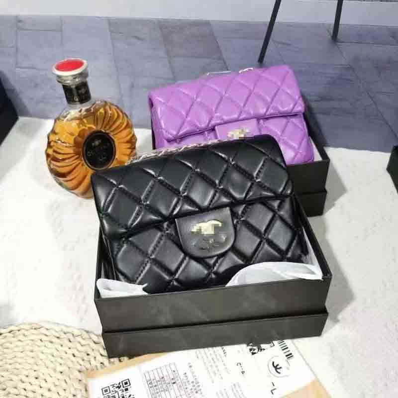 Designer Channel Cc Women Bag Small Chanei Bags Sheepskin Single Shoulder Bag Square Fat Rhombus Cross-body Bag Classic Small Square Sport Handbag, Black9 
Designer Channel Cc Women Bag Small Chanei Bags Sheepskin Single Shoulder Bag Square Fat Rhombus Cross-body Bag Classic Small Square Sport Handbag, Black9