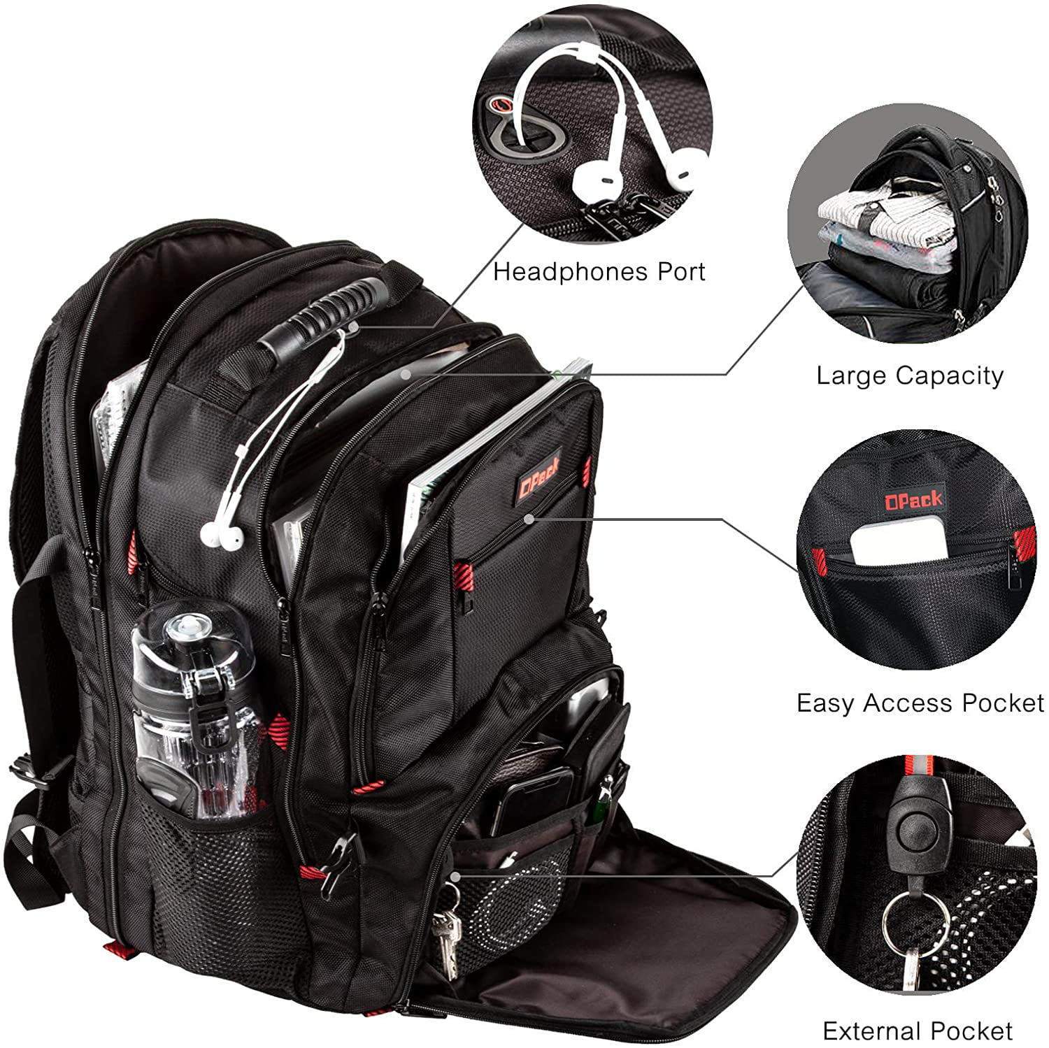18.4 Laptop Backpack Extra Large Backpack TSA Friendly Durable Travel Backpack , Anti theft & Secure, Water-Resistant Big Business College School bag
18.4 Laptop Backpack Extra Large Backpack TSA Friendly Durable Travel Backpack , Anti theft & Secure, Water-Resistant Big Business College School bag