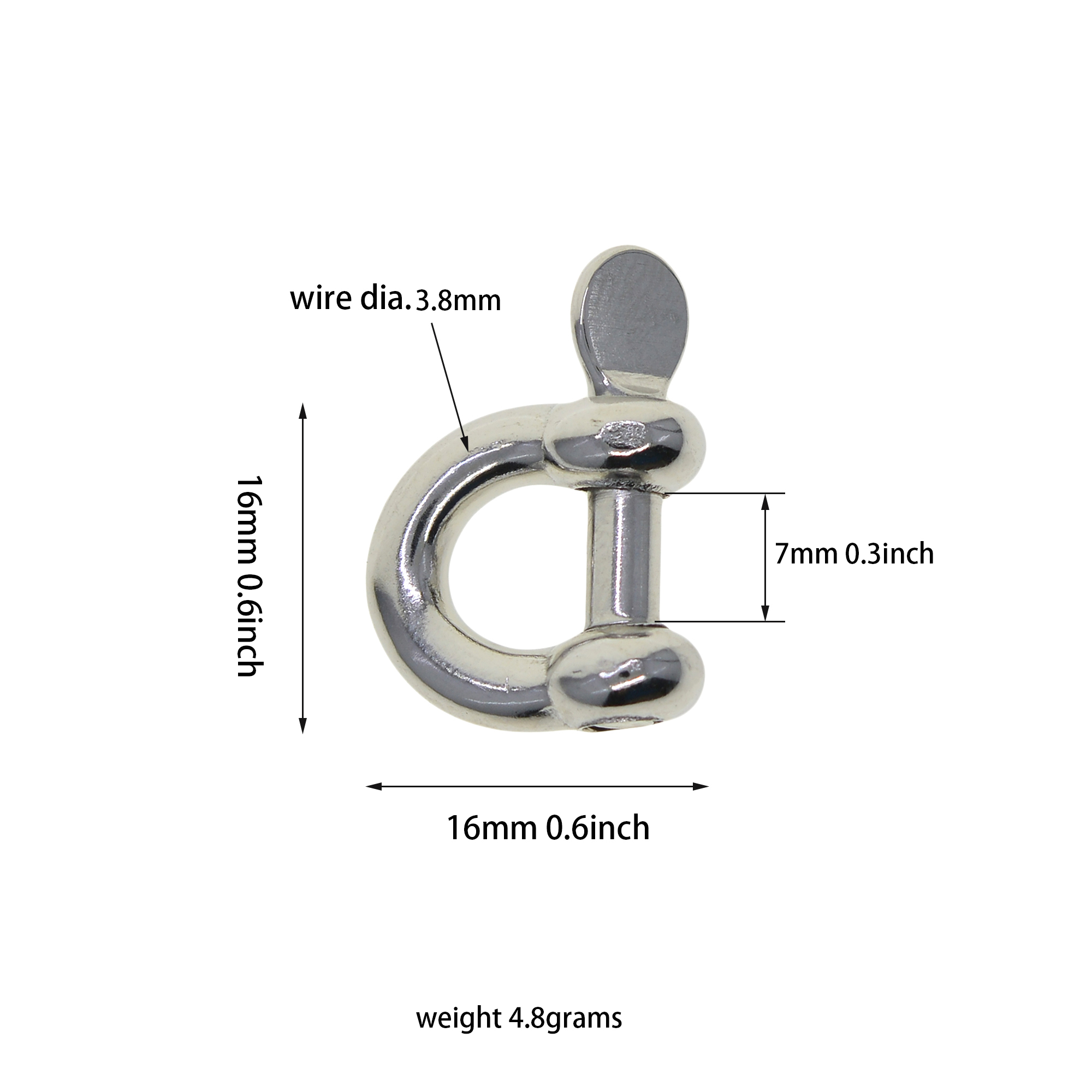 Key Rings mirror polished super strong small mini 0.3inch stainless steel Screw lock bow U D Shackle Joint Connector FOB KeyChains DIY
Key Rings mirror polished super strong small mini 0.3inch stainless steel Screw lock bow U D Shackle Joint Connector FOB KeyChains DIY