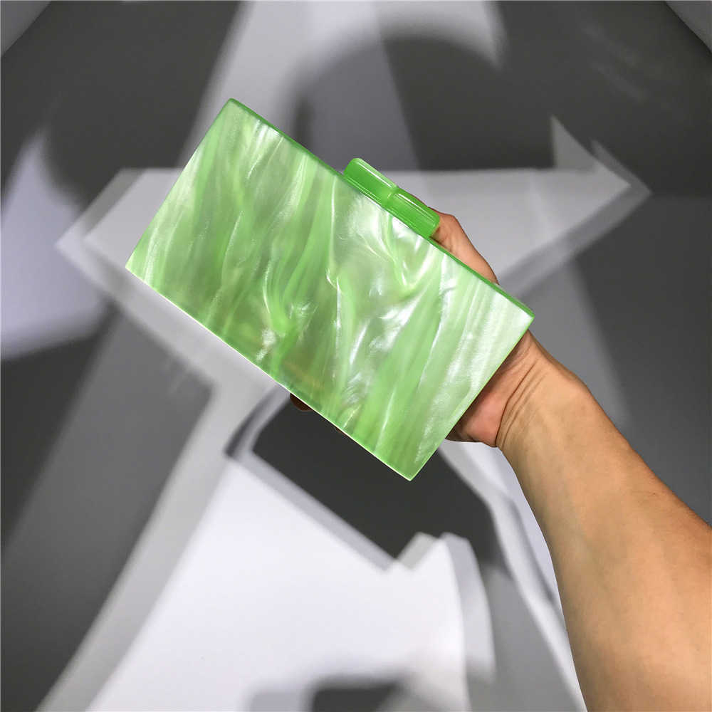 Hengmei new Dinner Bag big grain pearl acrylic women's bag lady's hand bag acrylic bag 230309