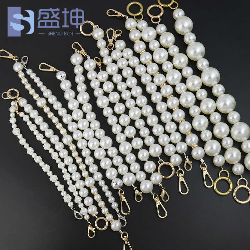 Diamond Pearl Bag Chain Spring and Summer Diy Decorative Pearl Bag Chain Strap 230309