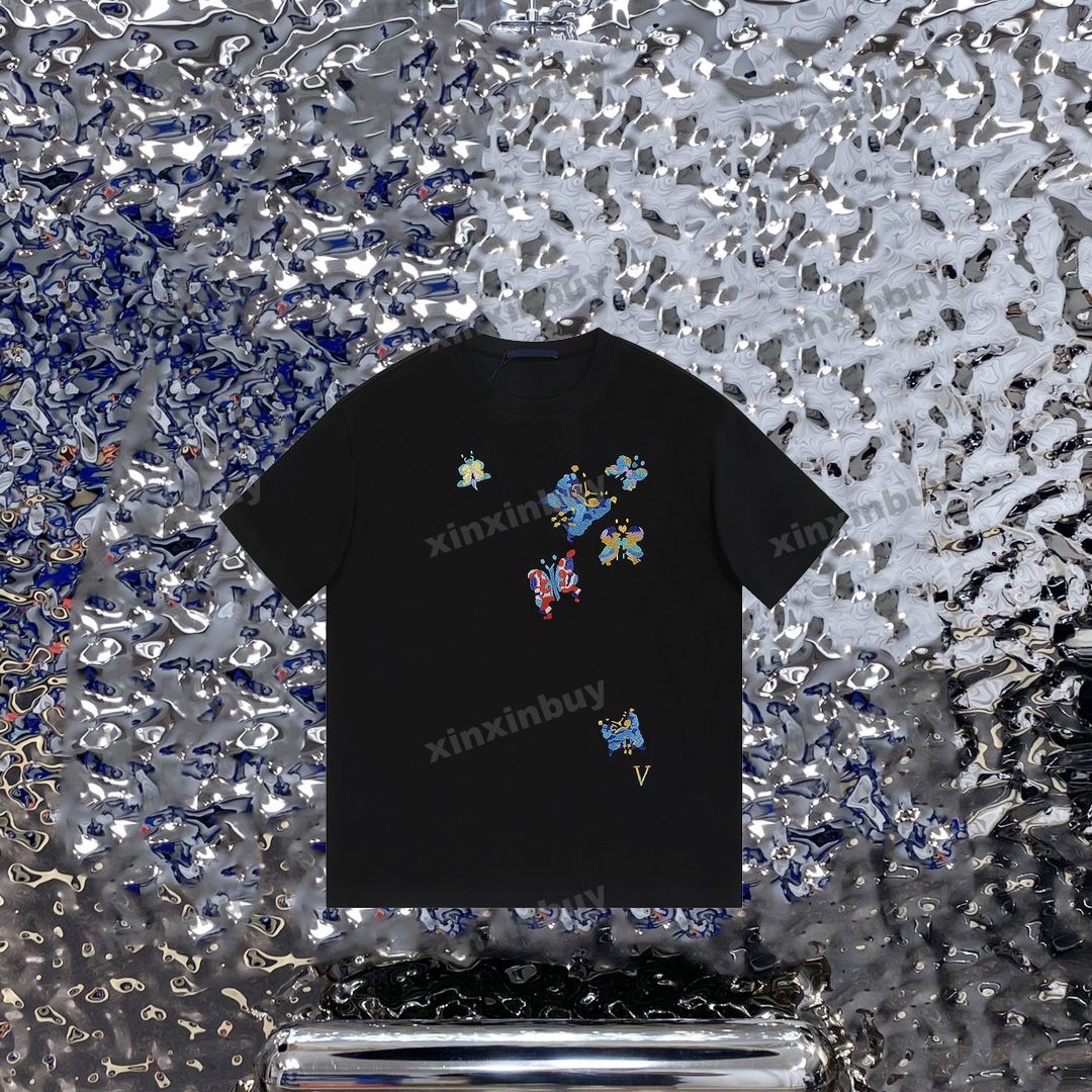 xinxinbuy Men designer Tee t shirt 23ss Colorful embroidery butterfly short sleeve cotton women Black White Gray green S-XL
xinxinbuy Men designer Tee t shirt 23ss Colorful embroidery butterfly short sleeve cotton women Black White Gray green S-XL