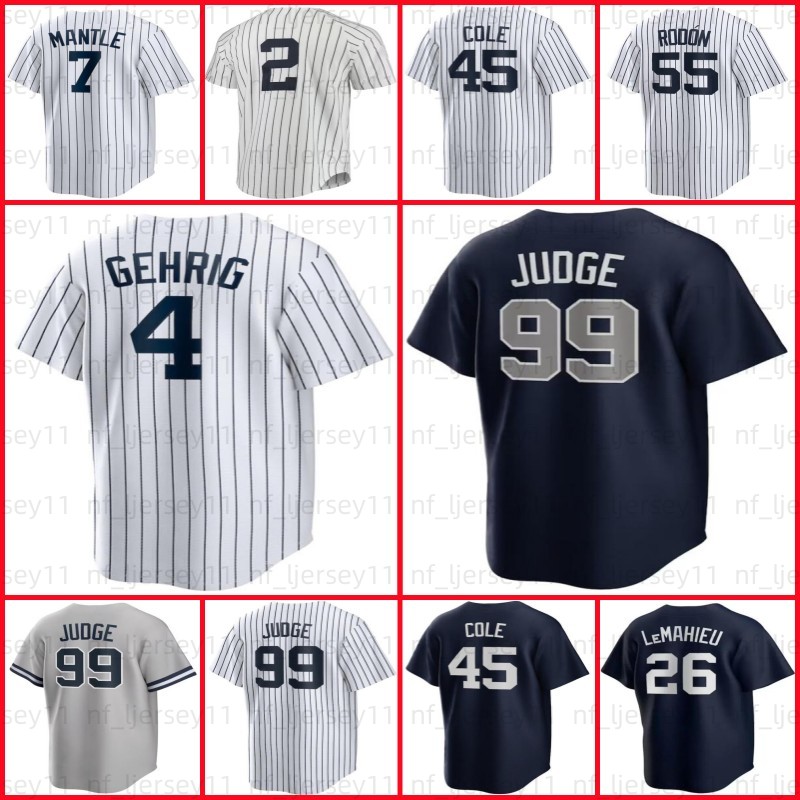 99 Aaron Judge Baseball Jersey 13 Gerrit Cole 48 Anthony Rizzo Gleyber Torres Derek Jeter DJ LeMahieu 28 Josh Donaldson Giancarlo Stanton Tim Locastro Luke Voit 13