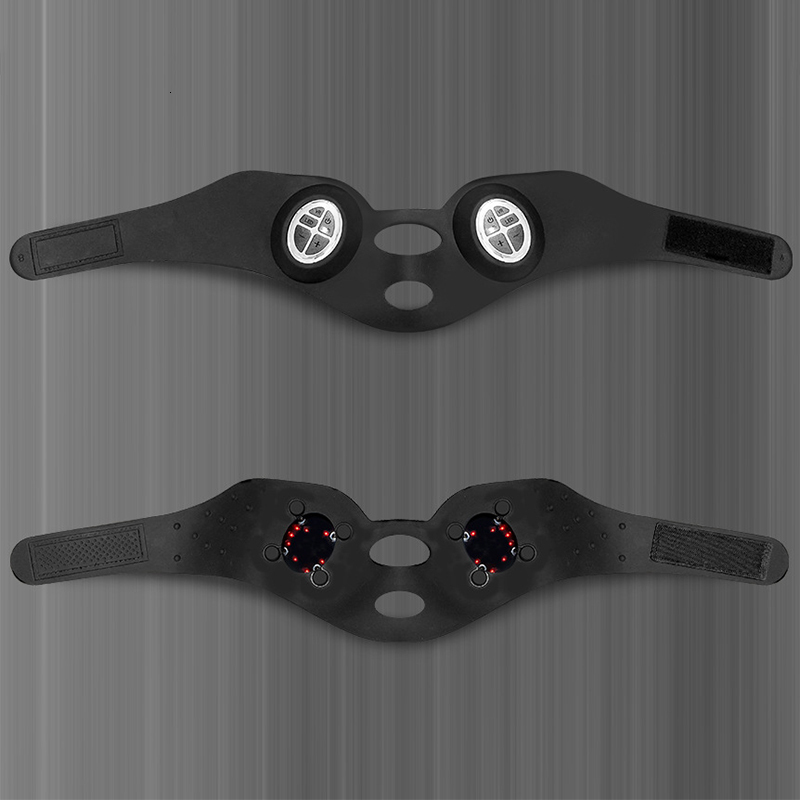 Face Massager EMS Microcurrent lifting Mask lifting Bandage Color Light V Shaping Beauty Instrument Silicone 230309