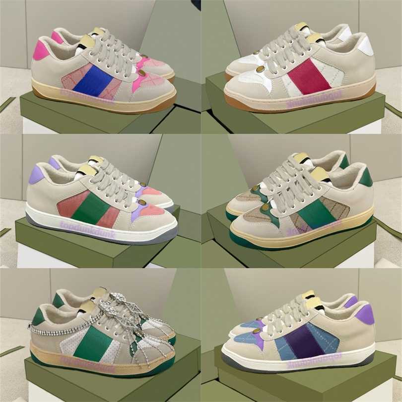 Luxury Casual Shoes Mens Classic Vintage Screener Leather Web Sneaker Womens Designer Dirty Leather Shoe Green Obsidian Grey Strawberry Pattern Men Women Sneakers, 01 blue purple
Luxury Casual Shoes Mens Classic Vintage Screener Leather Web Sneaker Womens Designer Dirty Leather Shoe Green Obsidian Grey Strawberry Pattern Men Women Sneakers, 01 blue purple