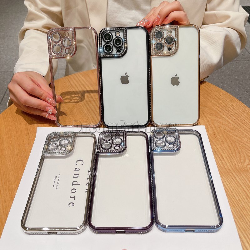 Luxury Plating Glitter Diamond Clear Phone Case For iPhone 14 Pro Max 13 12 11 14 Plus Fashion Rhinestone Bling Shockproof Cover, Rose gold
Luxury Plating Glitter Diamond Clear Phone Case For iPhone 14 Pro Max 13 12 11 14 Plus Fashion Rhinestone Bling Shockproof Cover, Rose gold