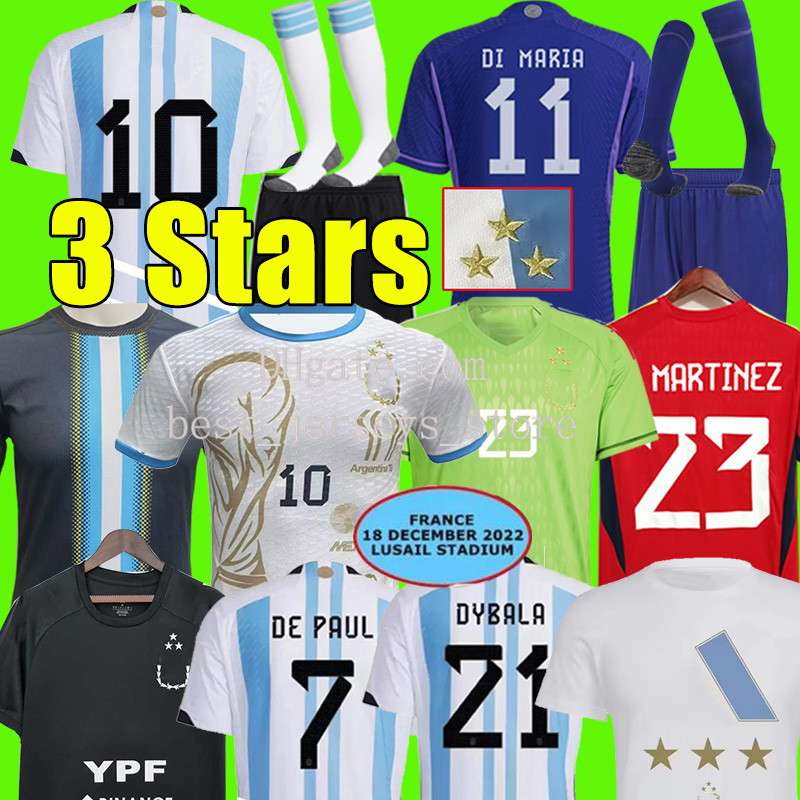 3 Stars 4XL 22/23 Argentina Soccer Jerseys 3-Time Champions Signed version J.ALVAREZ DI MARIA Football Shirts 2022 2023 KUN AGUERO DYBALA MARADONA Men Kids Kits sock set
3 Stars 4XL 22/23 Argentina Soccer Jerseys 3-Time Champions Signed version J.ALVAREZ DI MARIA Football Shirts 2022 2023 KUN AGUERO DYBALA MARADONA Men Kids Kits sock set