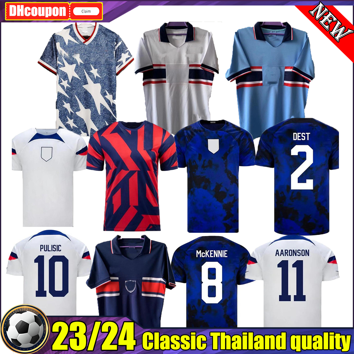 PULISIC 22 23 MCKENNIE Reyna Soccer Jerseys UsAs 2022 ADAMS Acosta LLOYD morris national team Football Shirt Camisetas 1994 1995 RETRO Fans Player DEST MUSAH men kids, 09
PULISIC 22 23 MCKENNIE Reyna Soccer Jerseys UsAs 2022 ADAMS Acosta LLOYD morris national team Football Shirt Camisetas 1994 1995 RETRO Fans Player DEST MUSAH men kids, 09