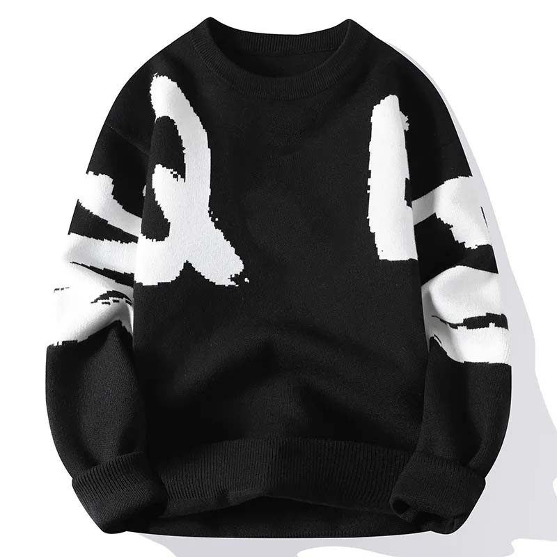 Men's thickened sweater big letter sweaters fall winter round neck pullover knitting
Men's thickened sweater big letter sweaters fall winter round neck pullover knitting